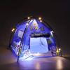 1:12 Scale Miniature Camping Tent, Portable 1:12 Miniature Doll Camping Model Tents Movable Decorative Scene Accessories Photography Props for Room Decor (Camping with Light) view 4