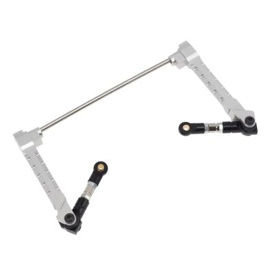 For Axial For Wraith RR10 Bomber 1/10 RC Car Crawler Upgrade Parts Accessories Metal Rear Anti Sway Bar Swaybar Sway Set Rc Models Accessories(Silver)