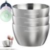Greentainer 3 Pack Stainless Steel Baby Bowls, Unbreakable Toddler Bowl with Removable Non-Slip Silicone Suction, Double Wall Insulated Kids Metal Bowls for Cereal & Snack, Dishwasher Safe view 1