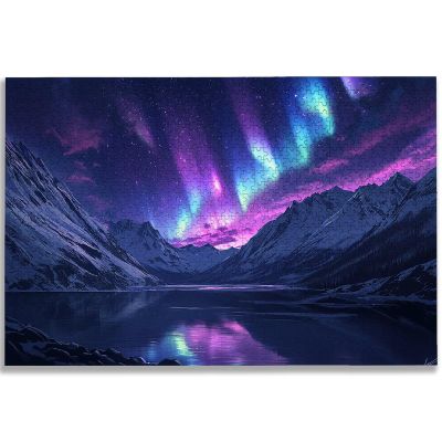 Wooden Puzzles for Adults 2000 Pieces, Abstract Jigsaw Puzzle 2000 Pieces, Landscape Puzzles for Adults, Impossible Challenging Puzzle for Family/Friends, Perfect for Game Nights, Home Decor, -2863