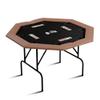 GarveeLife Octagon Poker Table with 8 Cup Holders, Casino Leisure Table for 8 Players, Blackjack Gaming Table with Water-Resistant Cushioned Rail view 1