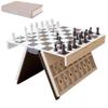 3D Printed Magnetic Chess Set, Amusing Books Design Folding Chessboard Set, Creative Magnetic Chess Piece Storage Design, Portable Compact Board Game and Decorative Gift for Home view 1