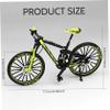 Joygoodta Finger Bike, Finger Bike 1:10 Scale Alloy Mini BMX with Rotating Wheels & Pedals Realistic Mini BMX Toy with Turnable Front for Kids and Collectors view 4