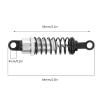 4Pcs RC Shock Absorbers, 64mm Aluminum Alloy Shock Absorber Oil Damper Adjustable Remote Control with Shock Mount Silver view 2