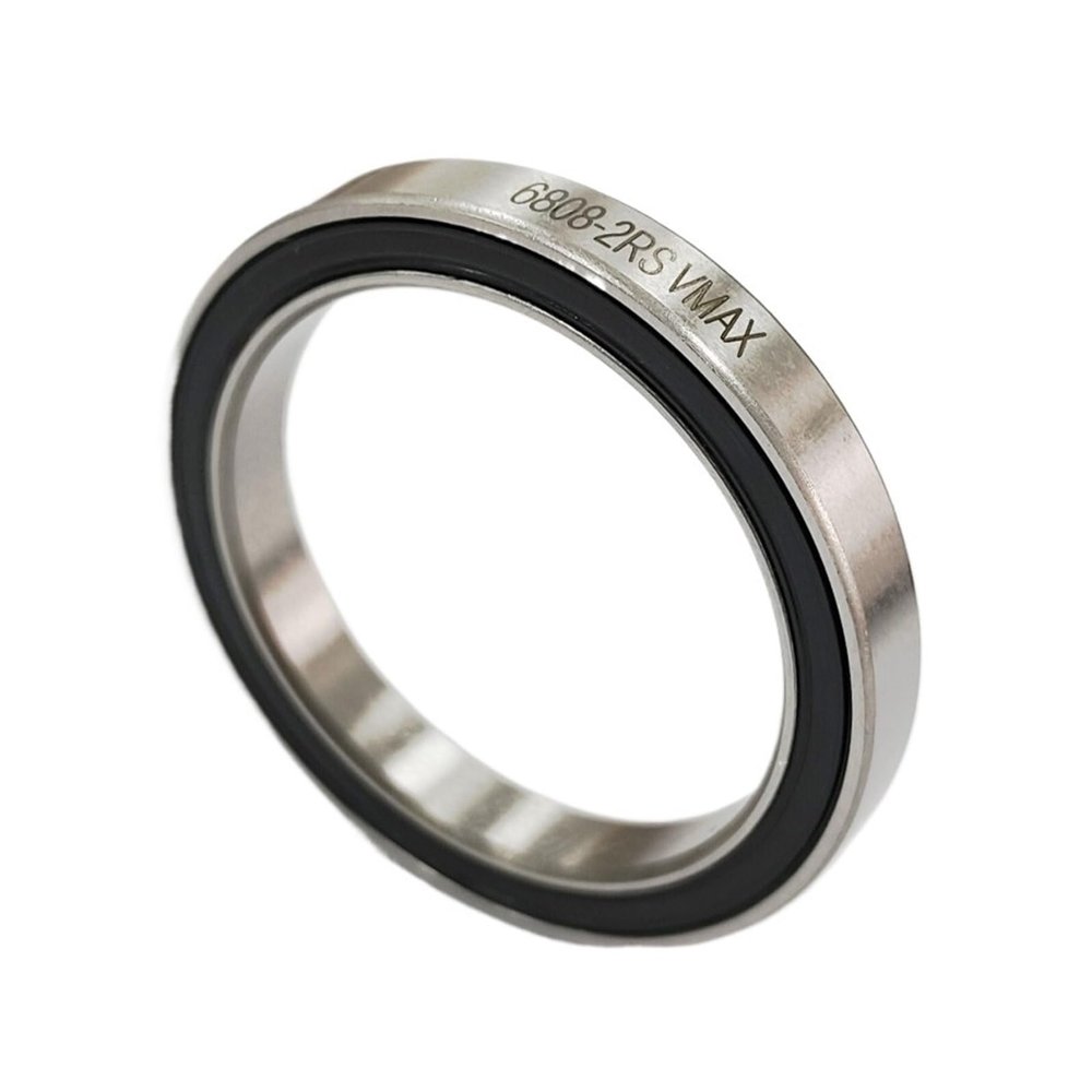 1pcs 6808-2RS SB66 MAX Bearing 40x52x7mm Full Ball ABEC-3 Frame Rotating Point Spindle Bearings 6808-2RSV Accessories(6808-2RS MAX Steel)
