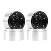 1.9 Beadlock Wheel Rim,WONFAST 4PCS Deep Dish Aluminum Negative Offset-10mm Wheel Rim Hub for 1/10 RC Crawler Car for Axial SCX10 TRX4 TRX6 VS4-10 Gen8 MST Upgrade Parts (20Holes-Black) view 3