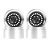 1.9 Beadlock Wheel Rim,WONFAST 4PCS Deep Dish Aluminum Negative Offset-10mm Wheel Rim Hub for 1/10 RC Crawler Car for Axial SCX10 TRX4 TRX6 VS4-10 Gen8 MST Upgrade Parts (20Holes-Black) view 4