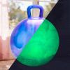 PlayZap Glow in The Dark Hopper Ball for Kids 3-8, Night Light Bouncy Ball with Handle, 18 Inch Inflatable Hippity Hop Jumping Hopping Toys Girls Boys Gifts for Indoor Outdoor view 1