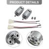 12V High-Speed Motor 30000 RPM Replacement for RS550 Fisher Price Ride-On Cars, Dual Pack Copper Wire Drive Motor Set for Kids Electric Car view 4