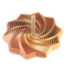 3D Printed Expanded Sensory Star with Handle, Custom Dual/Tri/Quad-Color Printing,Dual Motion Hypnotic Spiral for ADHD Focus & Stress Relief,Office Desktop Fidget Toy (Gold-Sliver-Copper, M-19 Rings) view 1