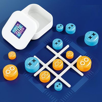 BYZCLUBERI Tic Tac Toe Game, Upgraded Stacking Tic Tac Toe Brain Building Activity, Indoor Outdoor Adults Classic Travel for Gathering Gift Idea for Ages 16 and Up