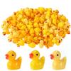 120pcs Yellow Mini Resin Ducks, Cute Tiny Ducks Mini Resin Figures for Dollhouse Garden Micro Landscape Aquarium Decor DIY Crafts view 1