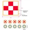 LLTCMAOYI Montessori Wooden Tic Tac Toe Game, Portable Travel and Family Interactive Tabletop Toy view 2