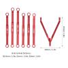 Aluminum Rod Linkage Tire Rod Kit Upgrade for AXIAL SCX24 1/24 RC Car (Red) view 4