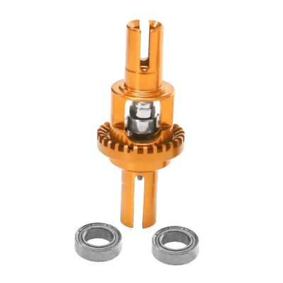 1:28 RC Car Differential Assembly Upgrade Aluminum Alloy Replacement for Wltoys Truck Hobby Model Crawler- Gold