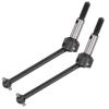 2Pcs Steel CVD Drive Shaft Transmission Axle for 3Racing XIS NU 1/10 RC Car, RC Drive Shaft, Steel Heat - Treated Durable Design with Smooth Rotation for Stab view 2