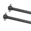 2Pcs Steel CVD Drive Shaft Transmission Axle for 3Racing XIS NU 1/10 RC Car, RC Drive Shaft, Steel Heat - Treated Durable Design with Smooth Rotation for Stab view 4