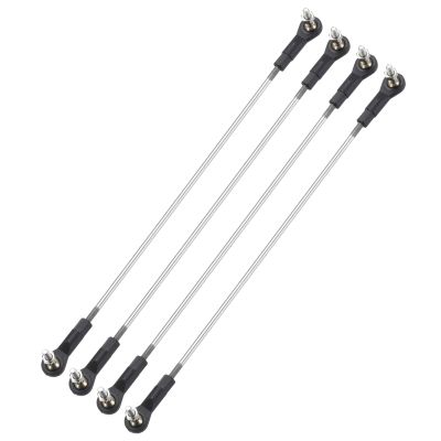 MECCANIXITY 4Pcs Adjustable Turnbuckles Camber Link, 284-294mm Turnbuckle Rod Steering Servo Linkage with M3 Ball Head Rod Ends for RC Car Replace Parts