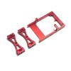 For WPL C14 C24 B14 B24 1/16 RC Car Kit Metal Servo Mount Bracket Beam Crossbeam Shock Model Assemble Accessory Rc Models Accessories(Red) view 1