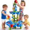 ZDRKWSM 2-Tier Auto Water Table with Pump, Summer Outdoor Beach Outside Backyard Activity Sensory Sand Water Table, Birthday Party Gifts for Kids Boys and Girls Ages 3 4 5 6 7 8 view 1