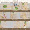 9-in-1 Indoor Jungle Gym,Kids Indoor Playground,Inside Playground Climbing Toys for Toddlers,Climbing Toys for Kids with Slide,Rope Ladder,Monkey Bars and Hanging Ring, Gift for Boys and Girls view 2