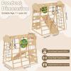 9-in-1 Indoor Jungle Gym,Kids Indoor Playground,Inside Playground Climbing Toys for Toddlers,Climbing Toys for Kids with Slide,Rope Ladder,Monkey Bars and Hanging Ring, Gift for Boys and Girls view 4