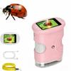 1000X Handheld Microscope, Wonder Quest Kids Digital Magnifying Glass, 4K 2.0" Screen, Portable Mini Pocket Microscope for Home School Lab, 2MP Camera, USB Export (Pink) view 1