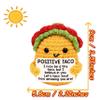 NZOZKOEX Positive Crochet Taco Animals, Emotional Support Gift for Women Men, Birthday Self Care Present, Inspirational Uplifting Gift for Friends, Sister, Mom, Dad, Wife, Husband, Coworkers, Family view 2