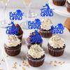 Eracadio 36pcs Class of 2026 Cupcake Topper Glitter Blue Congrats Grad Cupcake Picks High School College 2026 Graduation Party Cake Decorations view 4