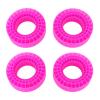 4Pcs RC Tire Foam Insert, Silicone RC Car Tire Foam, 3 Layers Hollow Temperature, Upgrade Parts for 1/10 RC Crawler 1.9 Inch Tire, Improve Grip and Stability o (Rose Red) view 1