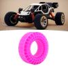 4Pcs RC Tire Foam Insert, Silicone RC Car Tire Foam, 3 Layers Hollow Temperature, Upgrade Parts for 1/10 RC Crawler 1.9 Inch Tire, Improve Grip and Stability o (Rose Red) view 2