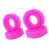 4Pcs RC Tire Foam Insert, Silicone RC Car Tire Foam, 3 Layers Hollow Temperature, Upgrade Parts for 1/10 RC Crawler 1.9 Inch Tire, Improve Grip and Stability o (Rose Red) view 3