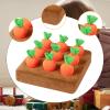 Carrot Pulling Toy - Montessori Fine Motor Skills Game for Toddlers 0-2 Years, 9 Carrots & Base (7.7x7.7x2 inch) view 4