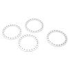 4pcs Wheel Outer Beadlock Ring, Aluminum Alloy Beadlock Wheel Ring, CNC Machined Lock Ring for 1.9inch VP Wheel Hub, RC Accessory with 96 Screws, Improves Stability on Rough Terrai (Silver) view 2