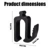 4pcs Multifunctional Side Hooks Compatible with Wonderfold Wagon W4, Black Side Hooks Space-Saving Travel Organizer Accessories for Groceries Diaper Bags view 2