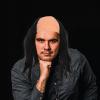 KOMBIUDA Bald Man Cosplay Wig Hairpiece for Men and Women Black Half Bald Head Masquerade Party Halloween Costume Accessory view 4