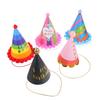 Abaodam 5Pcs Birthday Cone Hats with Pom Poms for Adults and, Colorful Rainbow First Birthday Party Caps, Versatile Party Supplies Photo Props Random Style view 1