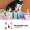 Abaodam 5Pcs Birthday Cone Hats with Pom Poms for Adults and, Colorful Rainbow First Birthday Party Caps, Versatile Party Supplies Photo Props Random Style view 2