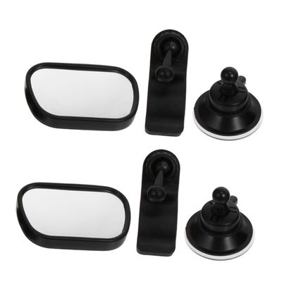 FRCOLOR 2Pcs Car Observation Mirror for Rear-Facing Seats 360 Rotatable Wide-Angle Safety Rearview Mirror for Infants and Universal Shatterproof for Monitoring