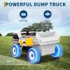 12V Ride on Dump Truck for Kids Ride on Car Toy with Remote Control Toddler Electric Construction Vehicles with Electric Dump Bed, Shovel, LED Lights, Music view 4