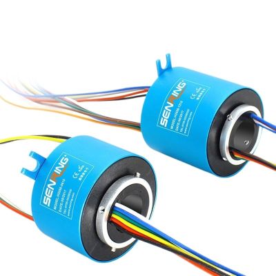 1PCS Electronic Slip Ring Rotor with 20mm Hole Size 56mm OD Size for Transmitting 6 12 Wires 10A Power Current Conductive Sliprings(6circuits 10A)
