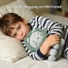 SILI FACTORY Lion Stuffed Animal 12 Inch Soft Lion Plush Toy Cute Cuddly Lion Plush Toy for Babies, Toddlers & Kids, Corduroy Fabric, Birthday, Nursery Room Decor (Light Green) view 2