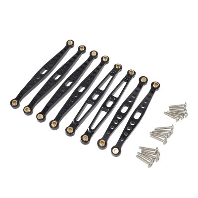 For HuangBo For Toys ZP1001 ZP1002 ZP1003 ZP1004 1/10 Metal Upgrade And Renovation Fixing Rods RC Car Accessories Models(Black)