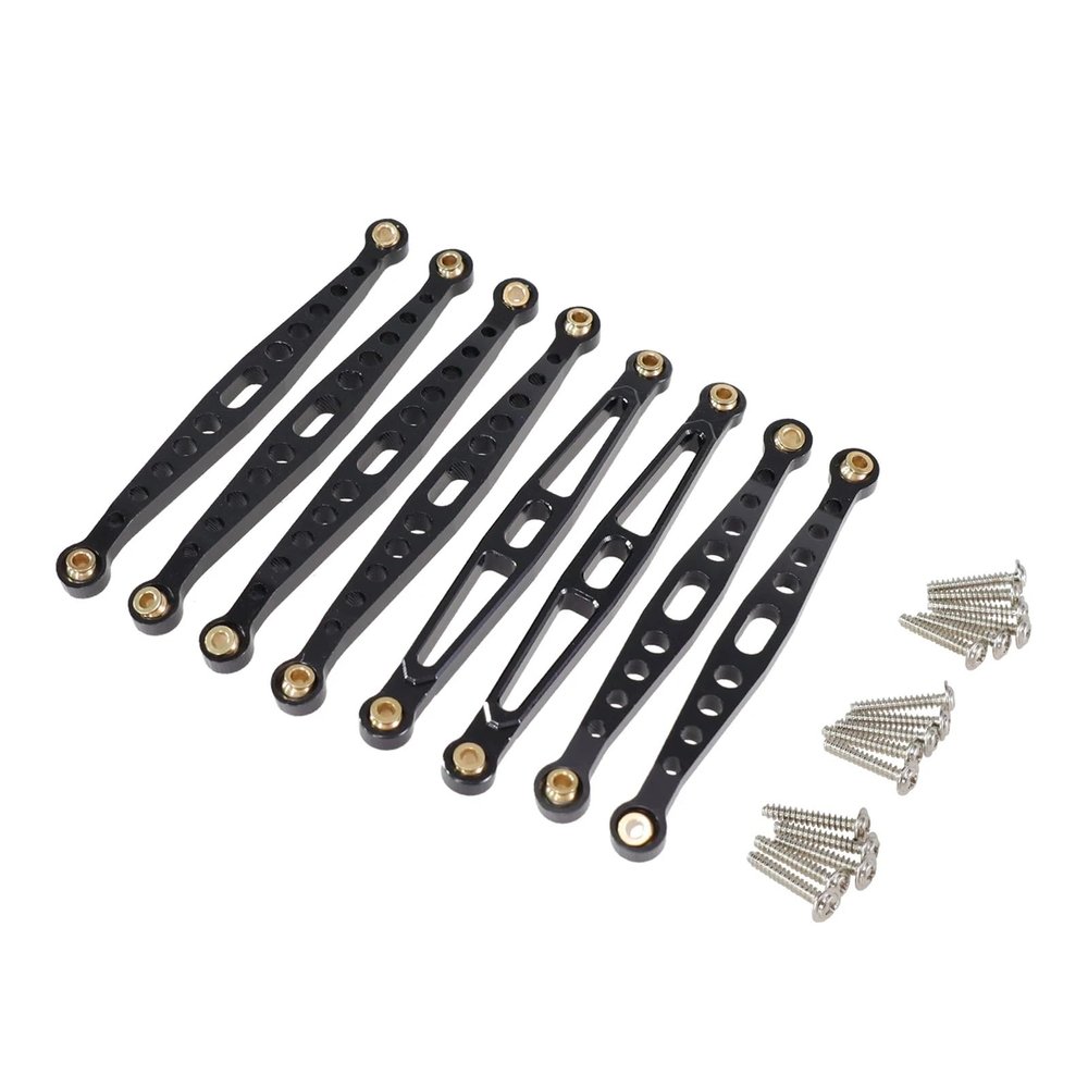 For HuangBo For Toys ZP1001 ZP1002 ZP1003 ZP1004 1/10 Metal Upgrade And Renovation Fixing Rods RC Car Accessories Models(Black)