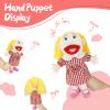 Family Hand Puppets for Kids - 16 Inch Soft Plush Girl Puppet with Movable Mouth, Interactive Pretend Role-Play for Storytelling & Teaching, Classroom, Preschool Toddlers, Birthday Gifts view 3