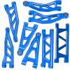 Aluminum Alloy Front & Rear Suspension Arms Set for Arrma 1/14 Typhon Grom 1/18 Granite Grom Upgrade (Blue) view 1