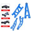 Aluminum Alloy Front & Rear Suspension Arms Set for Arrma 1/14 Typhon Grom 1/18 Granite Grom Upgrade (Blue) view 2