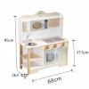 TARSHYRY Play Kitchen with Enhanced Storage  Modern Kitchen Playset with Oven Stove Cabinet Doors Detachable Stainless Steel Sink, Organized Wooden Kitchen view 4