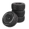 For MJX For HYPER GO 14301 14302 14303 1/14 4pcs 65mm Rubber Tire Tyre 12mm RC Car Upgrade Parts Accessories Models(Green) view 3
