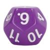Changor 12 Sided Dice Set, Large Easy to Read Numbers, Safe Plastic Dices for Board Games, Interactive Games, Entertainment with Daily Guidance, Predict Future Outcomes (Purple) view 4